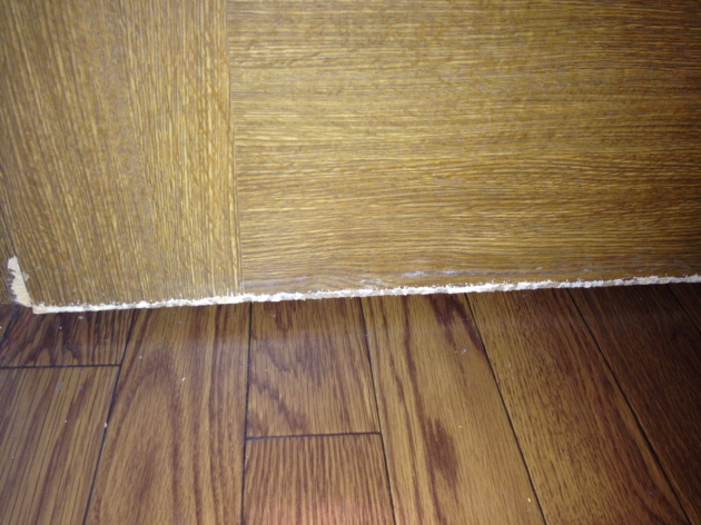 仙台 ペット傷リペア-ドア下部